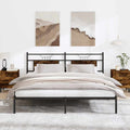 vidaXL Rama łóżka bez materaca Dąb wędzony 183x203 cm Drewno klejone