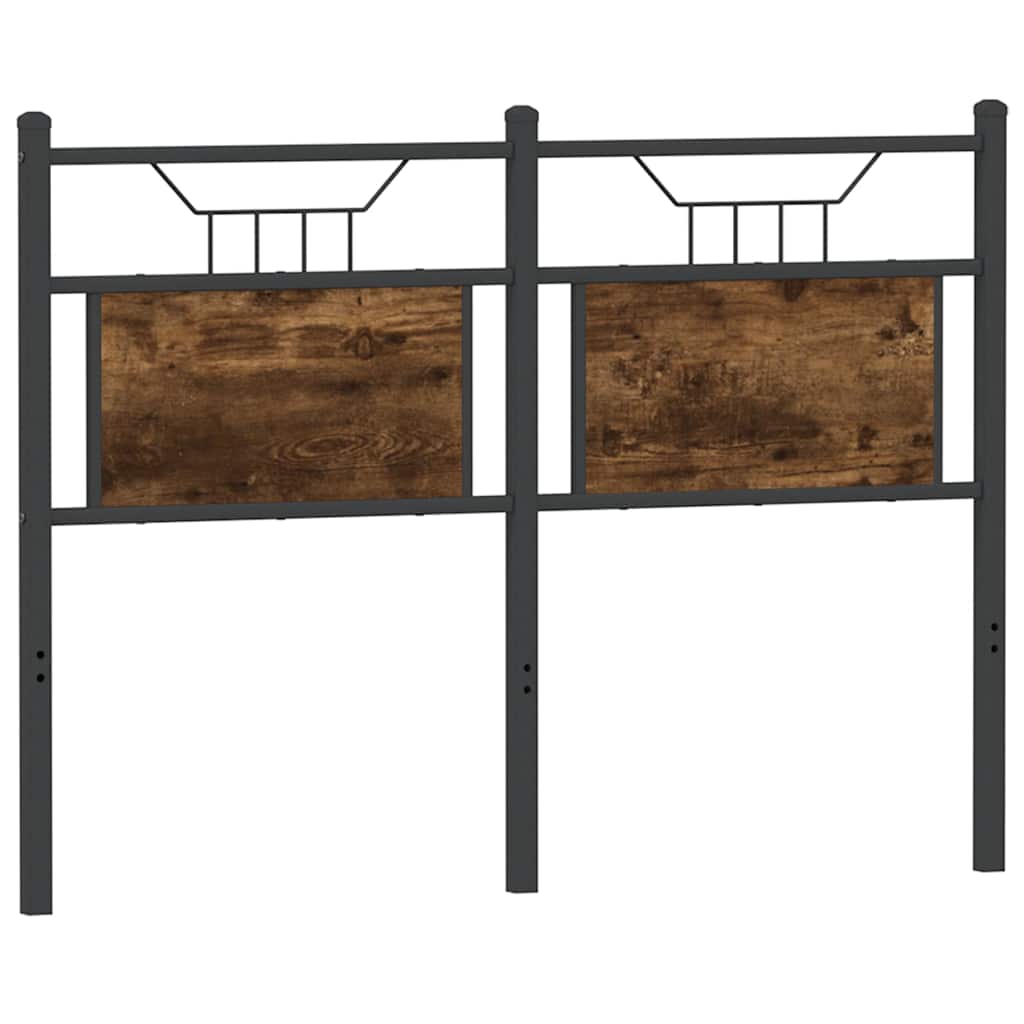 vidaXL Wymienne wezgłowie, przydymiony dąb, 120 cm