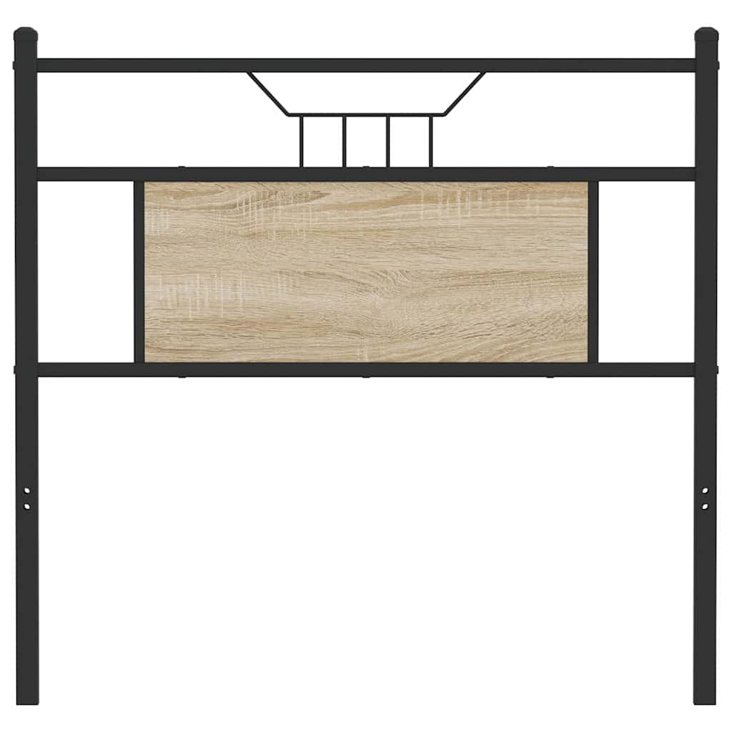 vidaXL Wymienne wezgłowie Sonoma Oak 90 cm Drewno i stal konstrukcyjna