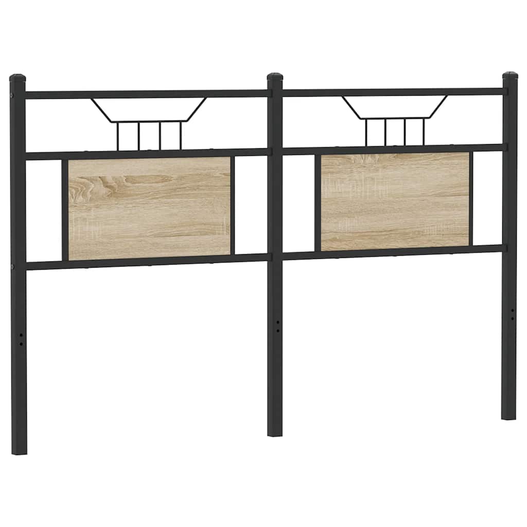 vidaXL Wymienne wezgłowie Sonoma Oak 150 cm Drewno i stal konstrukcyjna