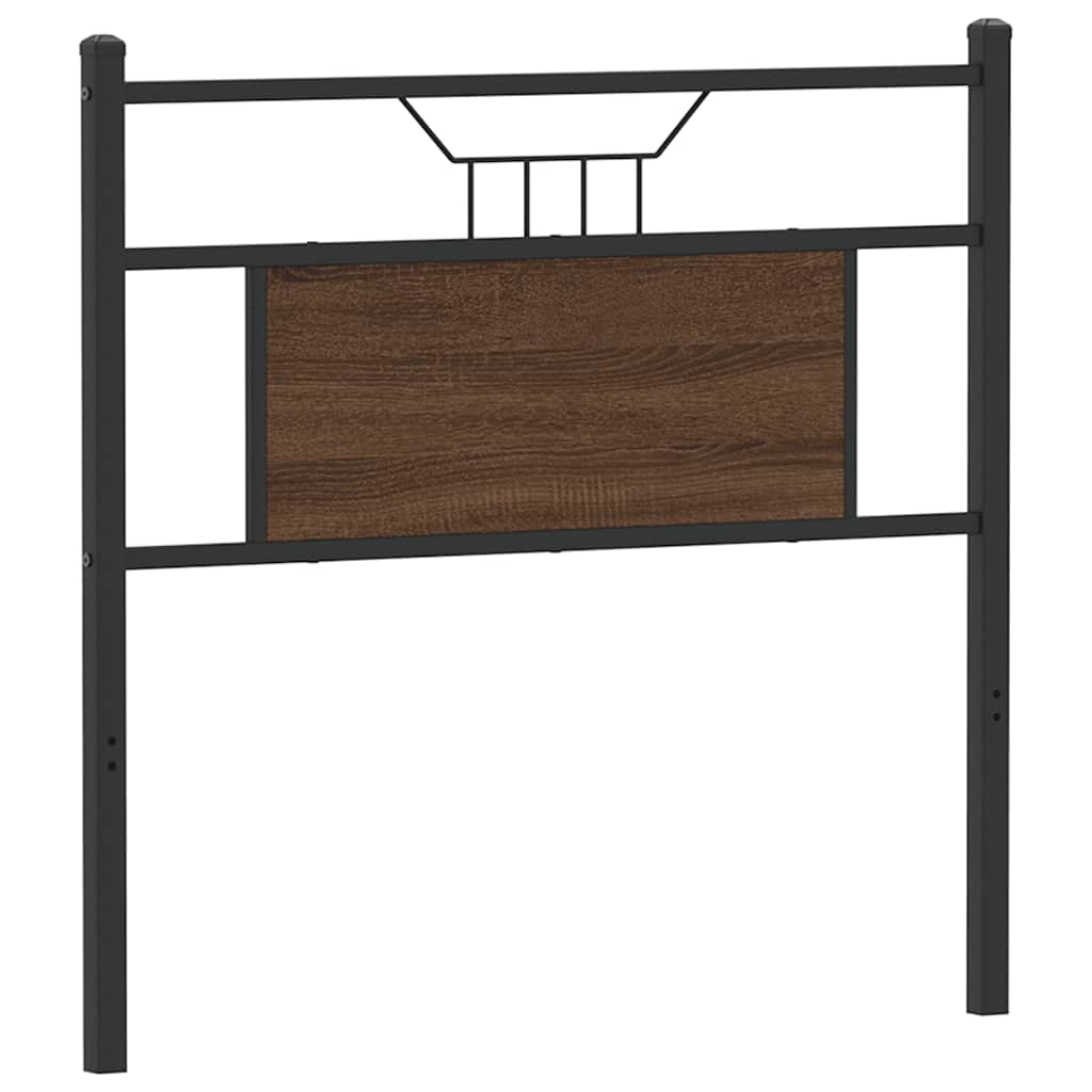 vidaXL Wymienne wezgłowie, brązowy dąb, 75 cm