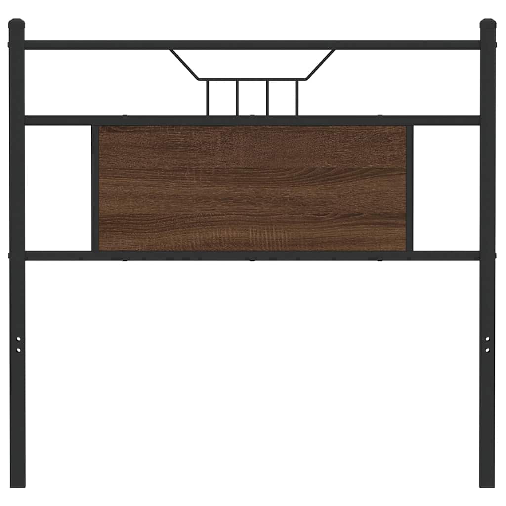 vidaXL Wymienne wezgłowie, brązowy dąb, 75 cm