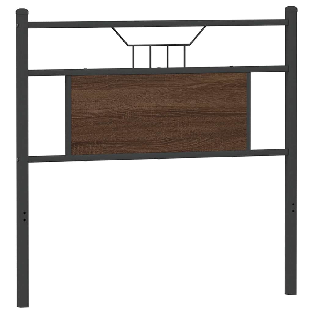 vidaXL Wymienne wezgłowie, brązowy dąb, 75 cm