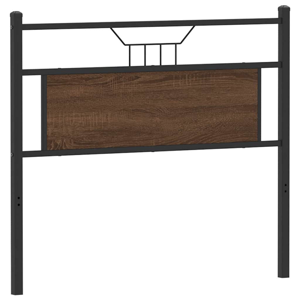 vidaXL Wymienne wezgłowie, brązowy dąb, 107 cm