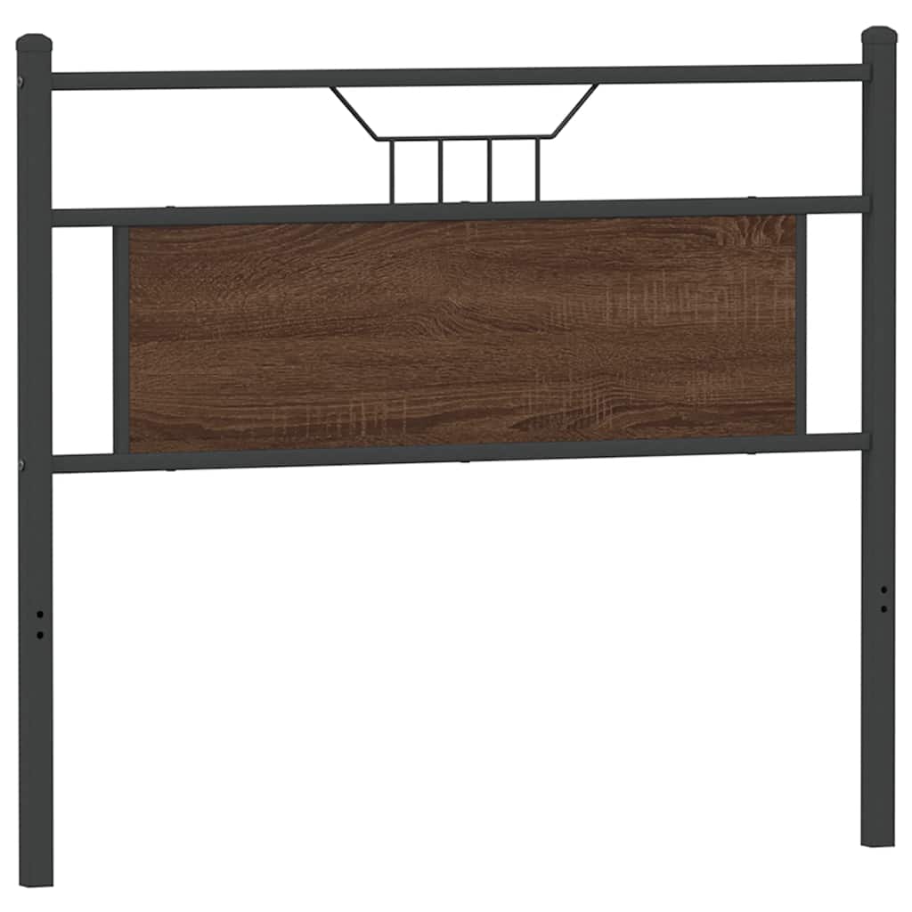 vidaXL Wymienne wezgłowie, brązowy dąb, 107 cm