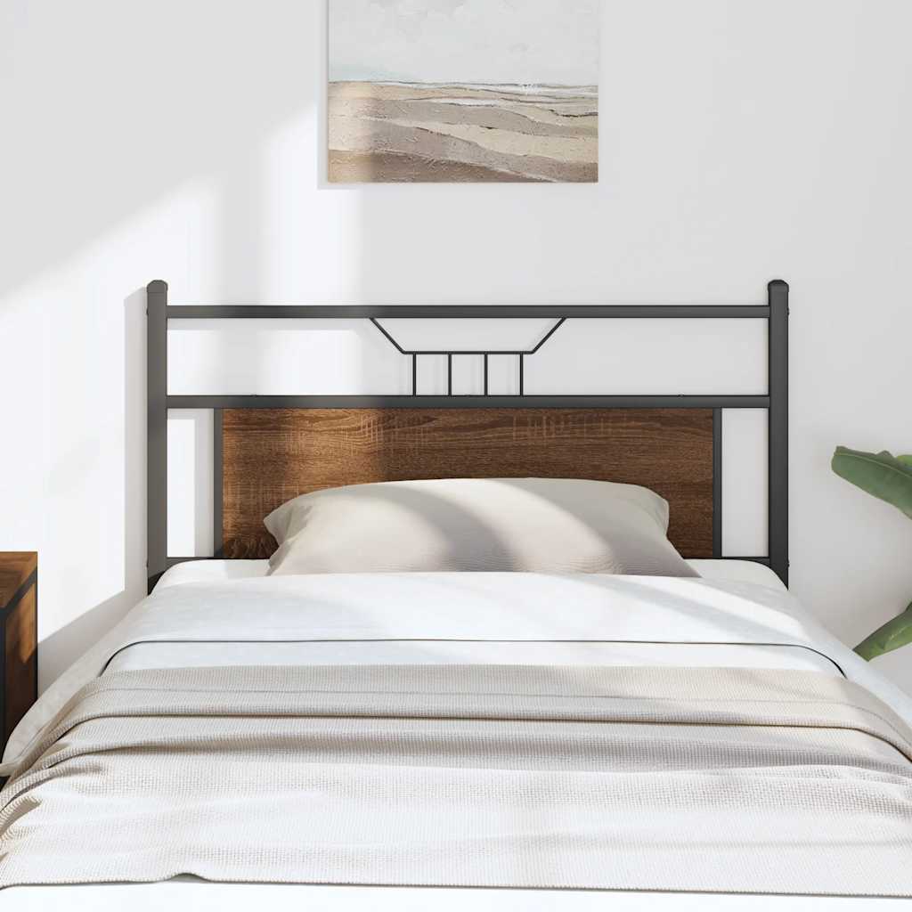 vidaXL Wymienne wezgłowie, brązowy dąb, 107 cm