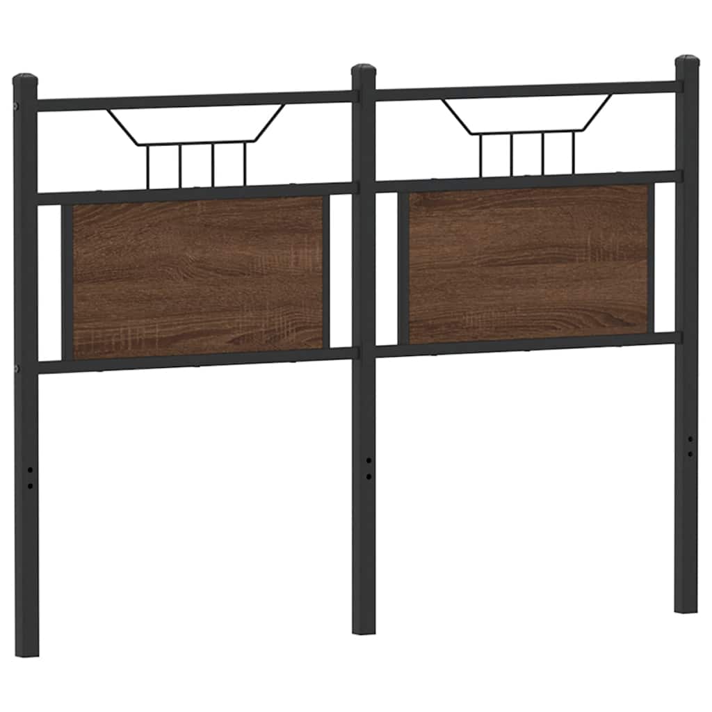 vidaXL Wymienne wezgłowie, brązowy dąb, 120 cm