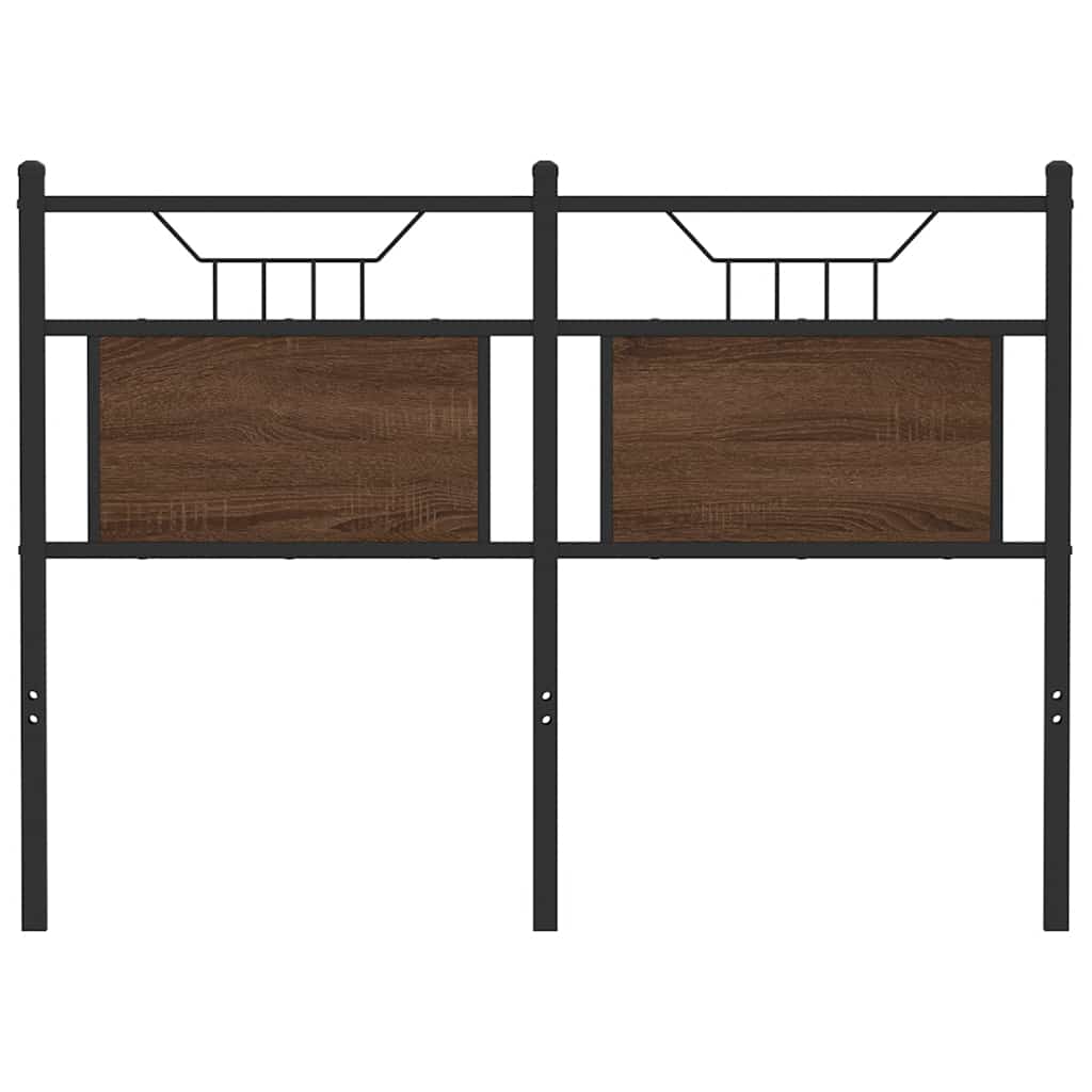 vidaXL Wymienne wezgłowie, brązowy dąb, 120 cm