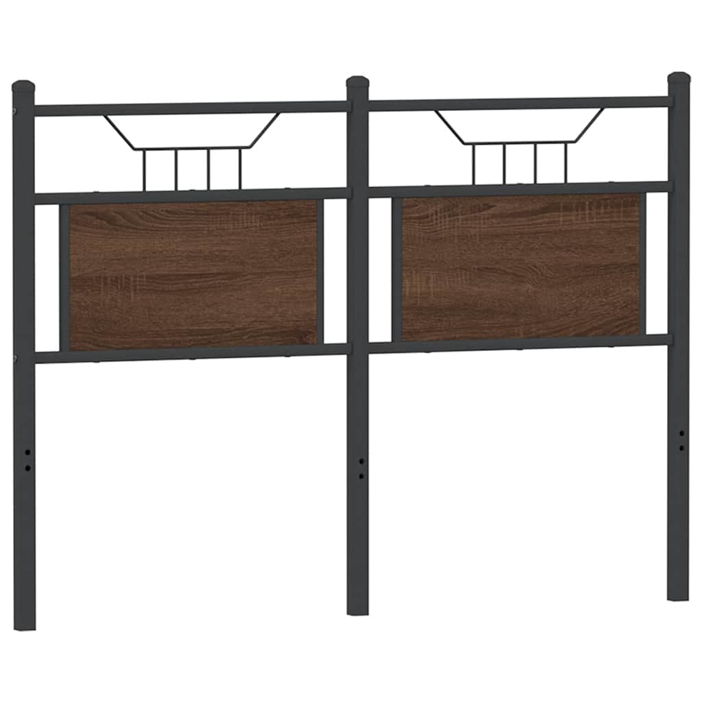 vidaXL Wymienne wezgłowie, brązowy dąb, 120 cm