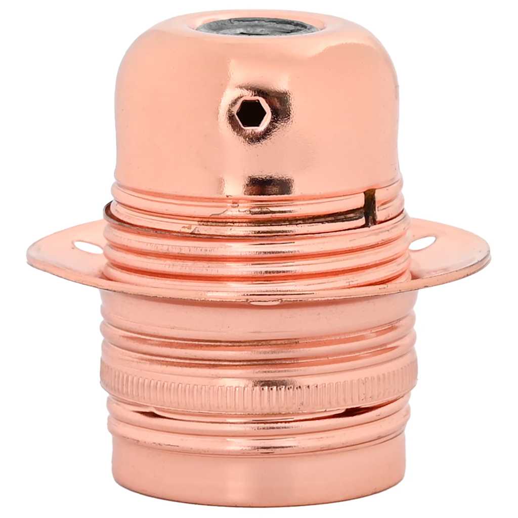 vidaXL Oprawki do lamp 2 szt. Różowe złoto E27