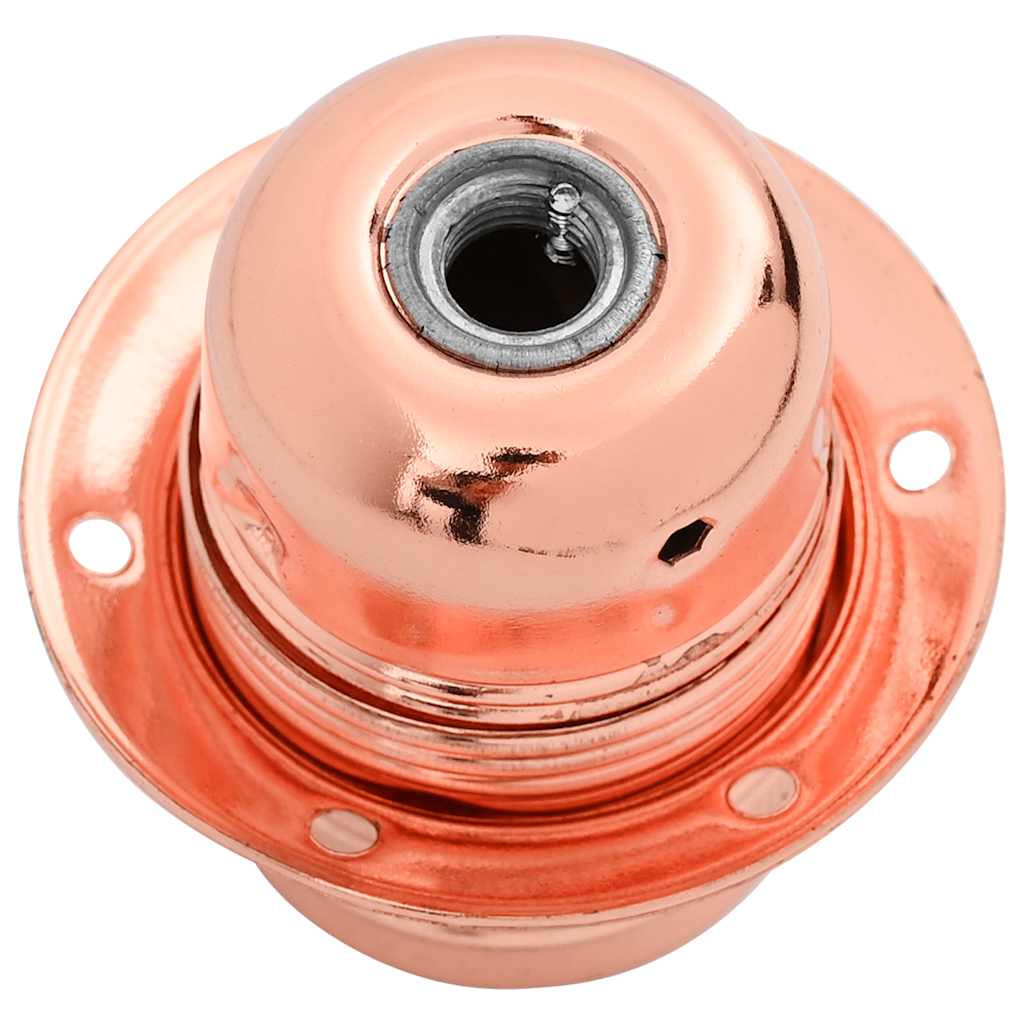 vidaXL Oprawki do lamp 2 szt. Różowe złoto E27