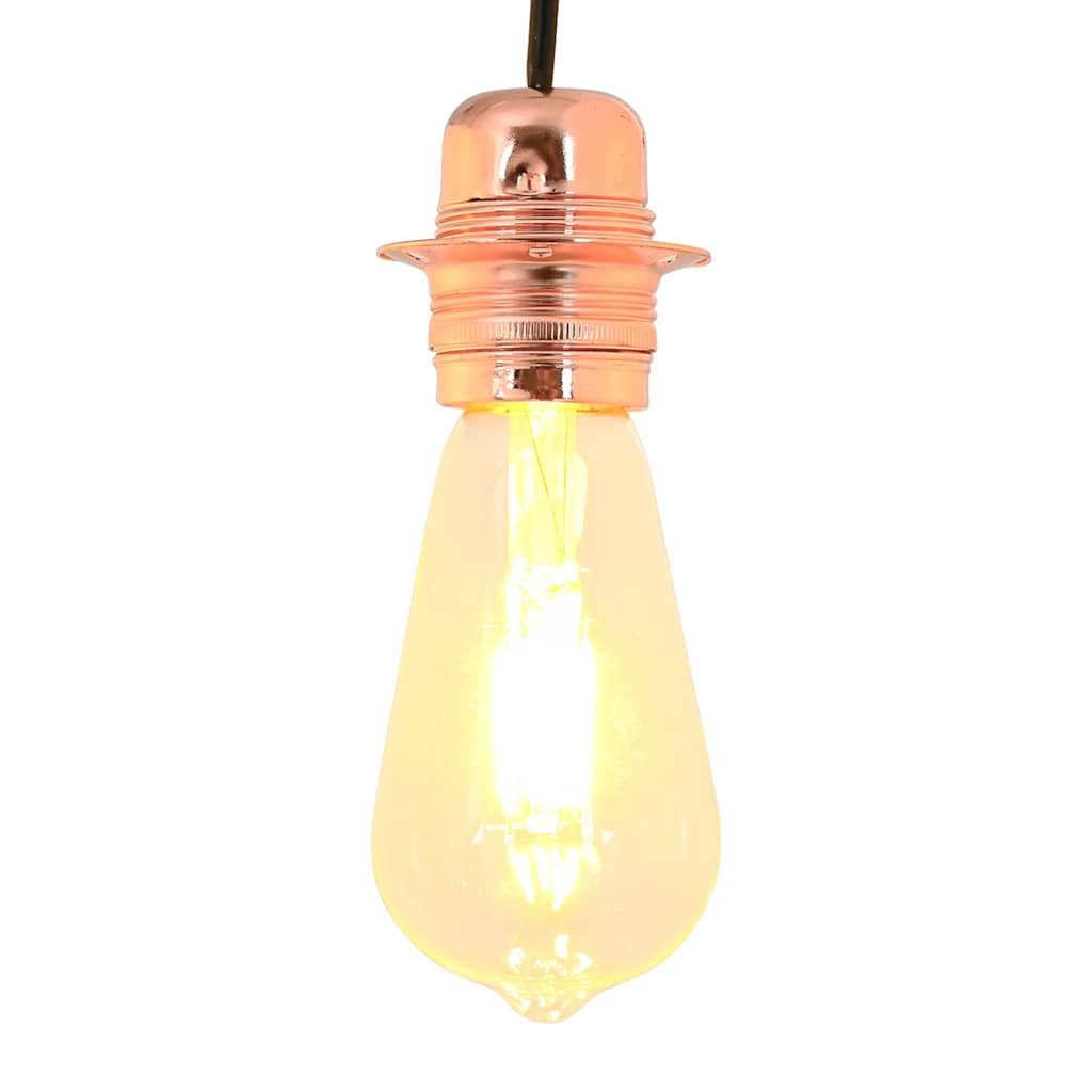 vidaXL Oprawki do lamp 2 szt. Różowe złoto E27