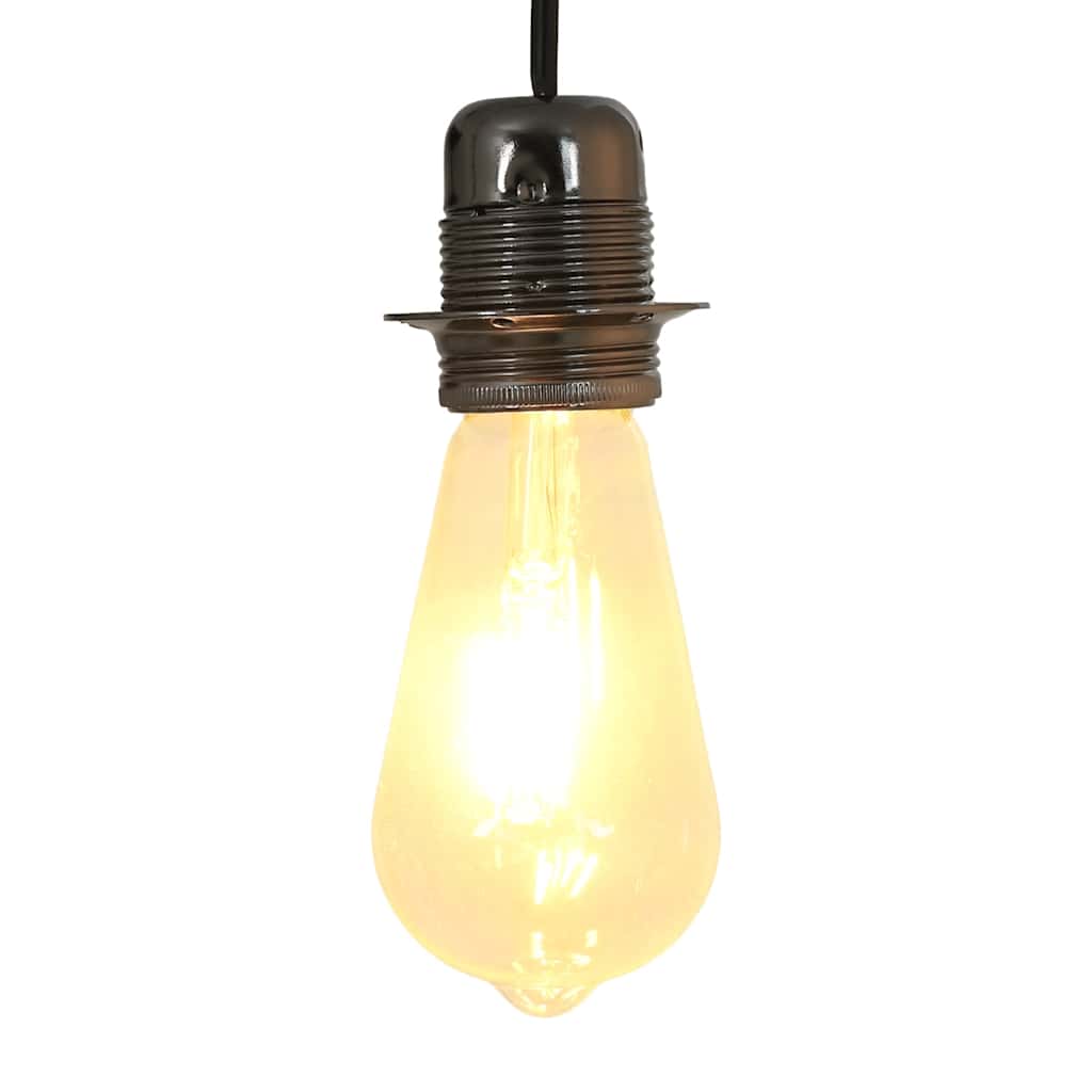 vidaXL Oprawki do lamp 2 szt. Błyszczące czarne E27