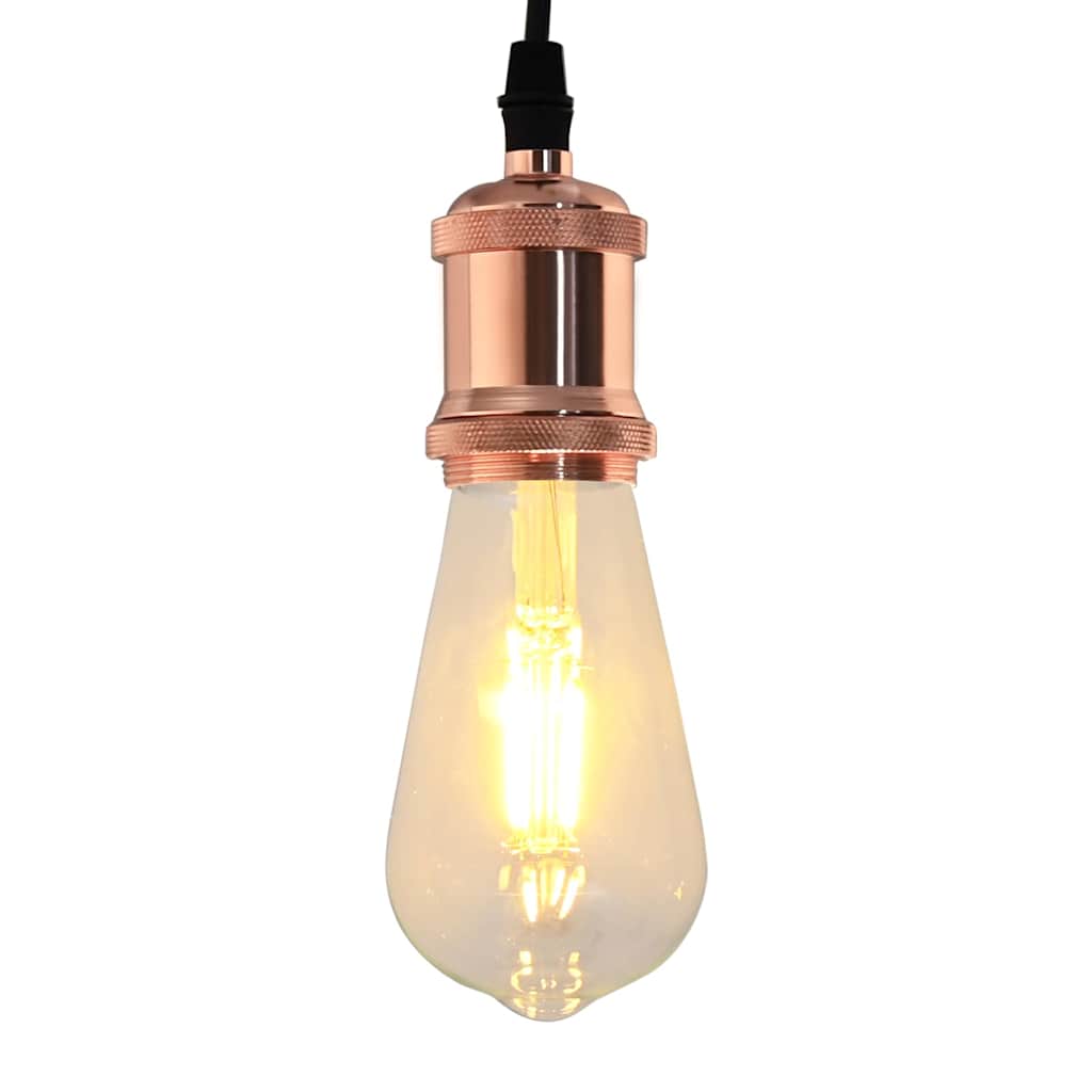 vidaXL Oprawki do lamp 2 szt. Różowe złoto E27