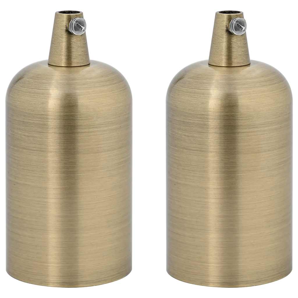 vidaXL Oprawki do lamp 2 szt. Brąz E27