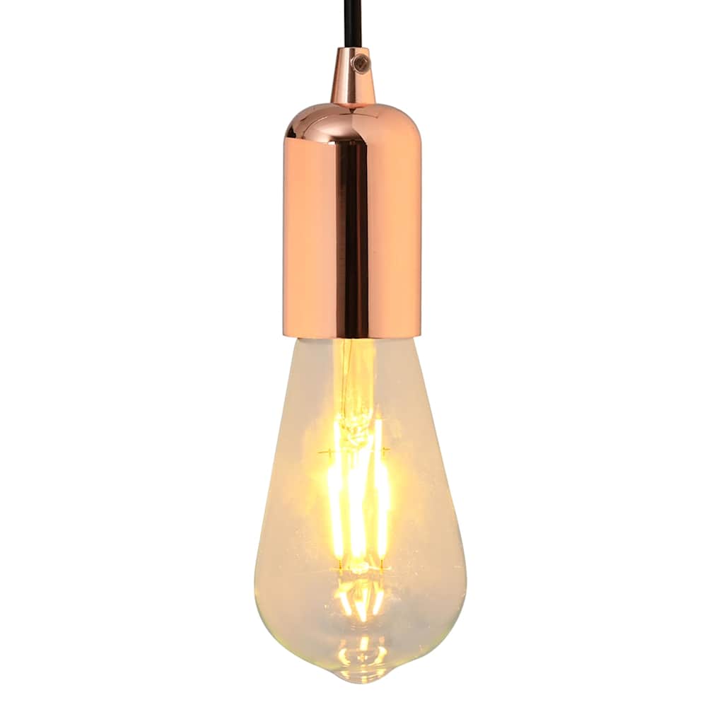 vidaXL Oprawki do lamp 2 szt. Różowe złoto E27