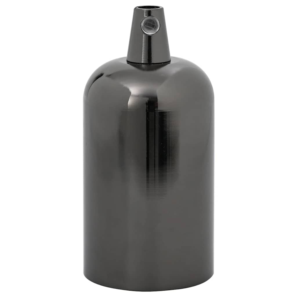 vidaXL Oprawki do lamp 2 szt. Błyszczące czarne E27