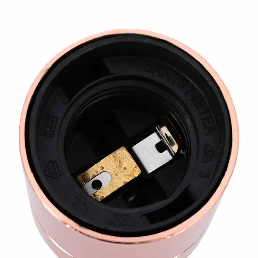 vidaXL Oprawki do lamp 2 szt. Różowe złoto E27