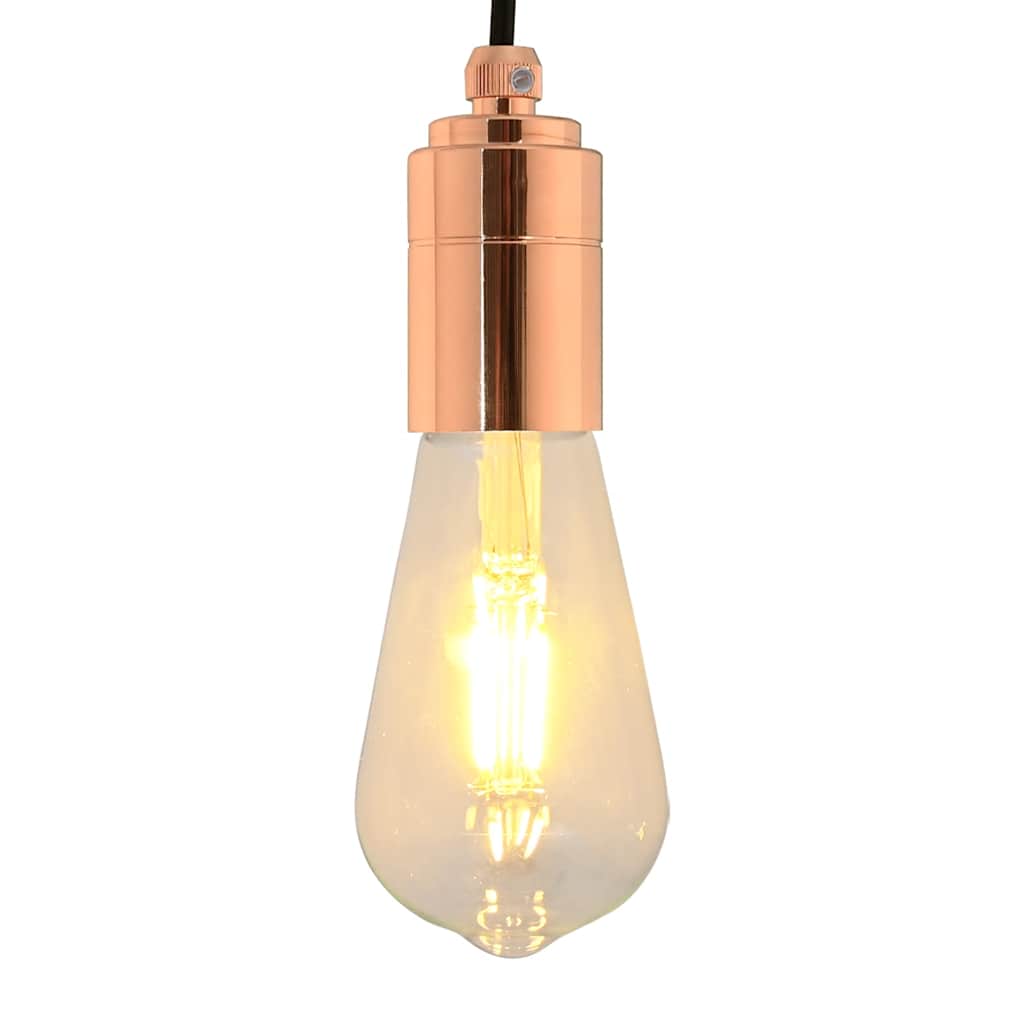 vidaXL Oprawki do lamp 2 szt. Różowe złoto E27