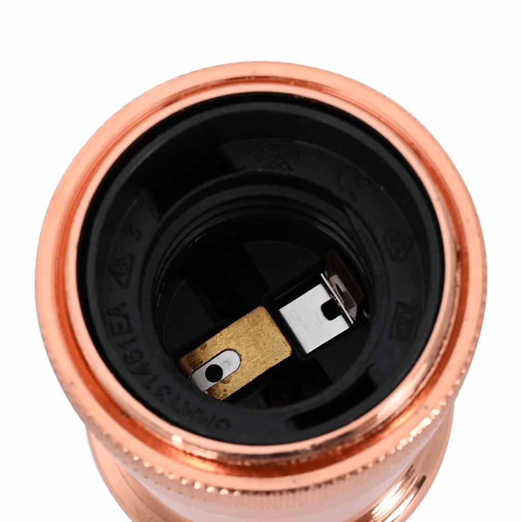 vidaXL Oprawki do lamp 2 szt. Różowe złoto E27