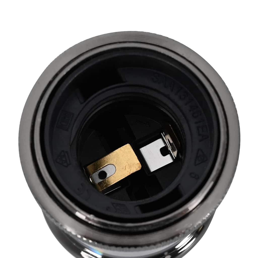 vidaXL Oprawki do lamp 2 szt. Błyszczące czarne E27