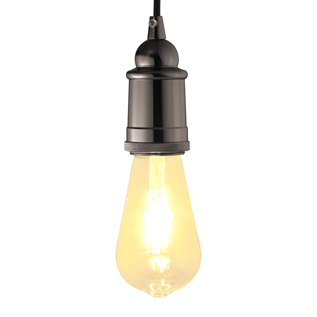 vidaXL Oprawki do lamp 2 szt. Błyszczące czarne E27