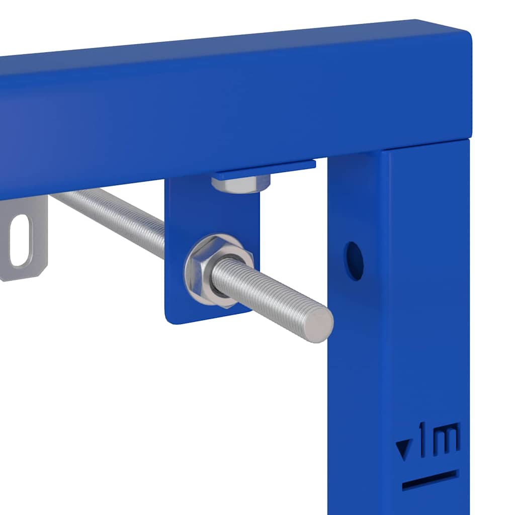 vidaXL Wspornik ścienny do łazienki Niebieski 50 x 3 x 112 cm