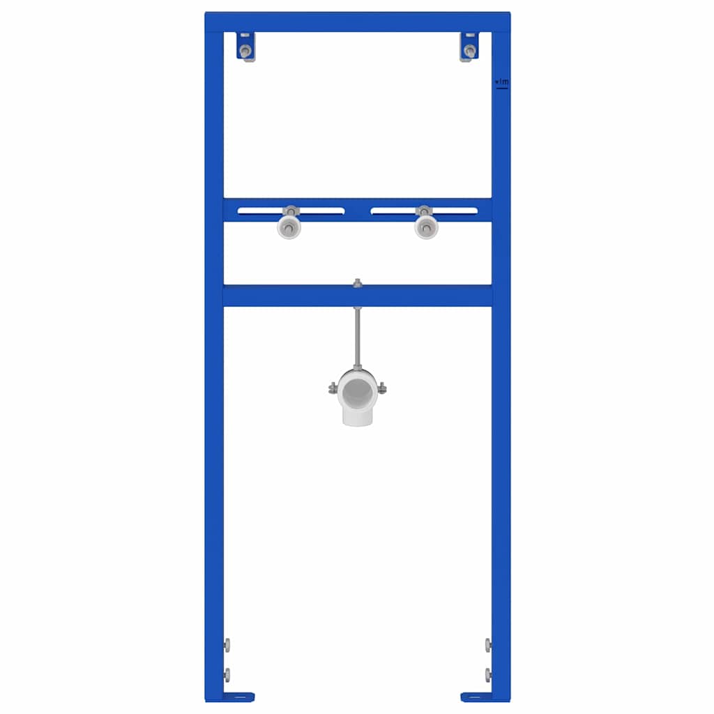 vidaXL Wspornik ścienny do łazienki Niebieski 50 x 3 x 112 cm