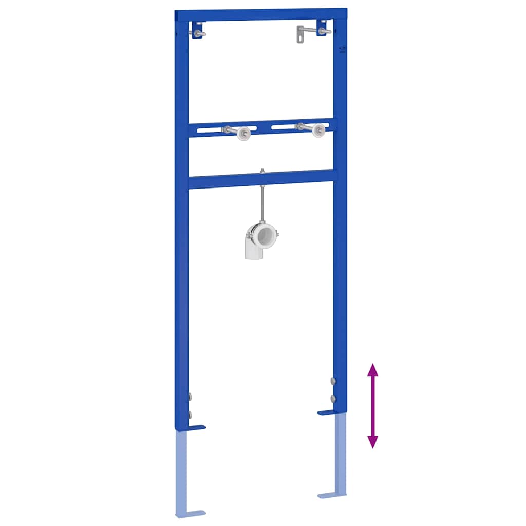 vidaXL Wspornik ścienny do łazienki Niebieski 50 x 3 x 112 cm