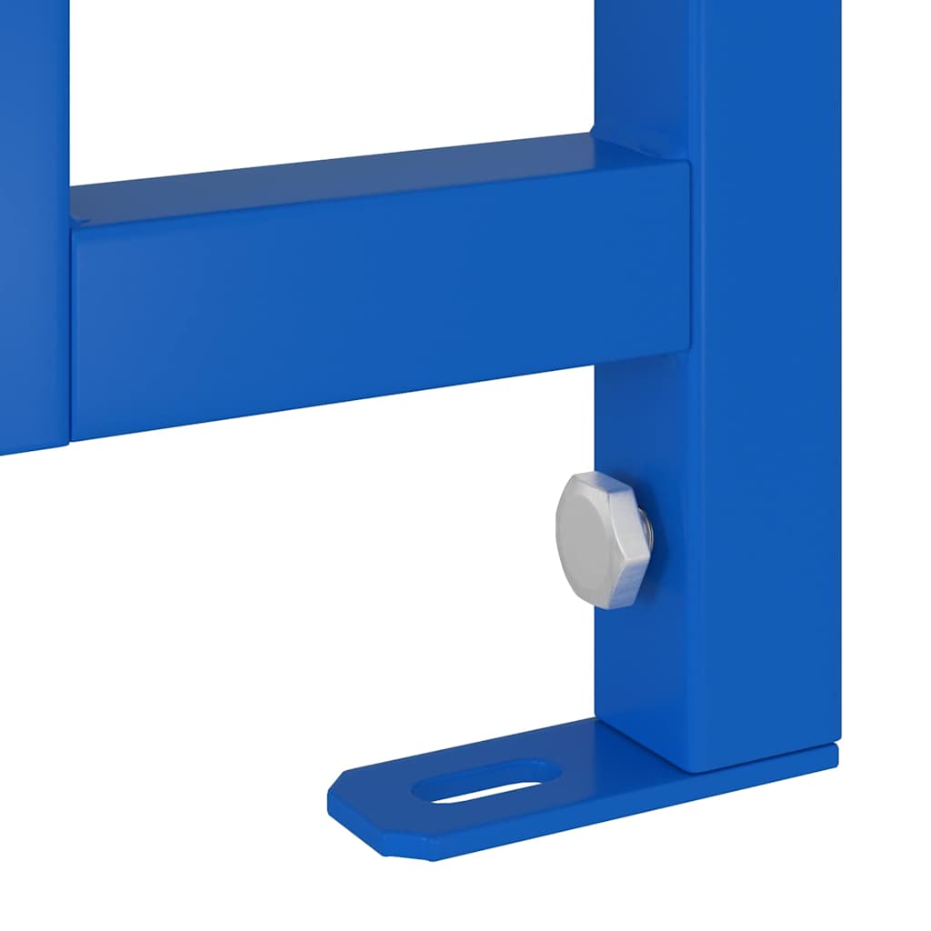 vidaXL Wspornik ścienny do łazienki Niebieski 50 x 3 x 112 cm