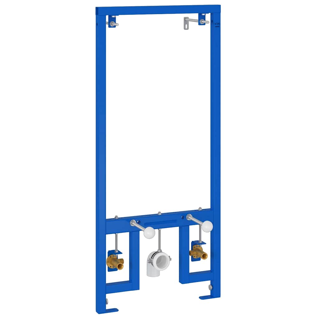 vidaXL Wspornik ścienny do łazienki Niebieski 50 x 3 x 112 cm