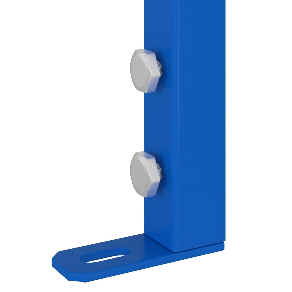 vidaXL Wspornik ścienny do łazienki Niebieski 50 x 3 x 112 cm