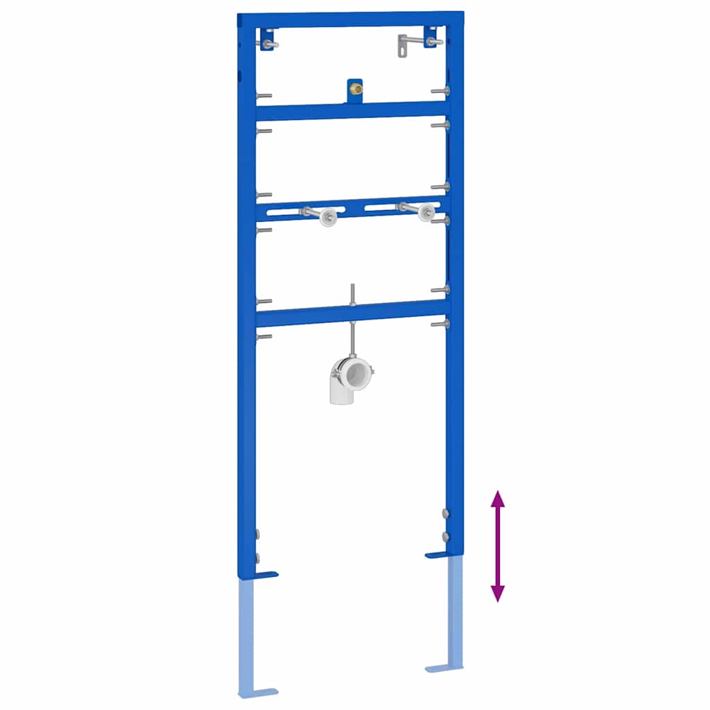 vidaXL Wspornik ścienny do łazienki Niebieski 50 x 3 x 112 cm