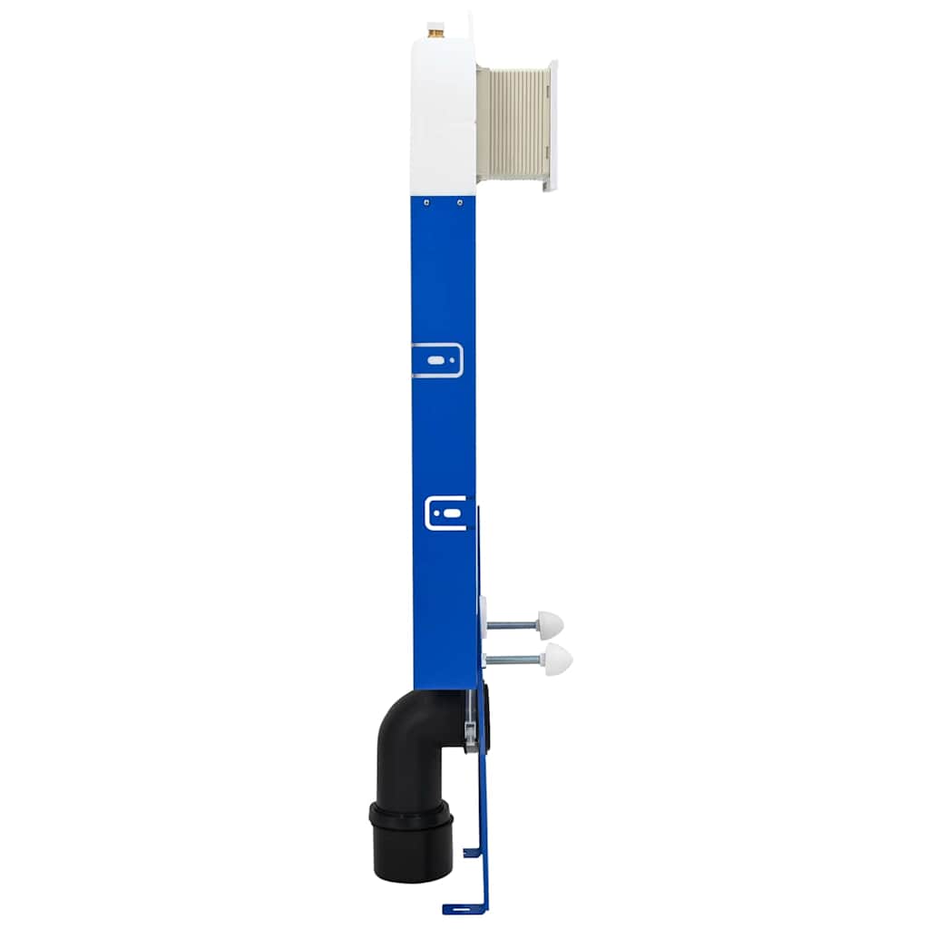 vidaXL Rama spłuczkowa z przechowywaniem Biały 50 x 8 x 131 cm Stal