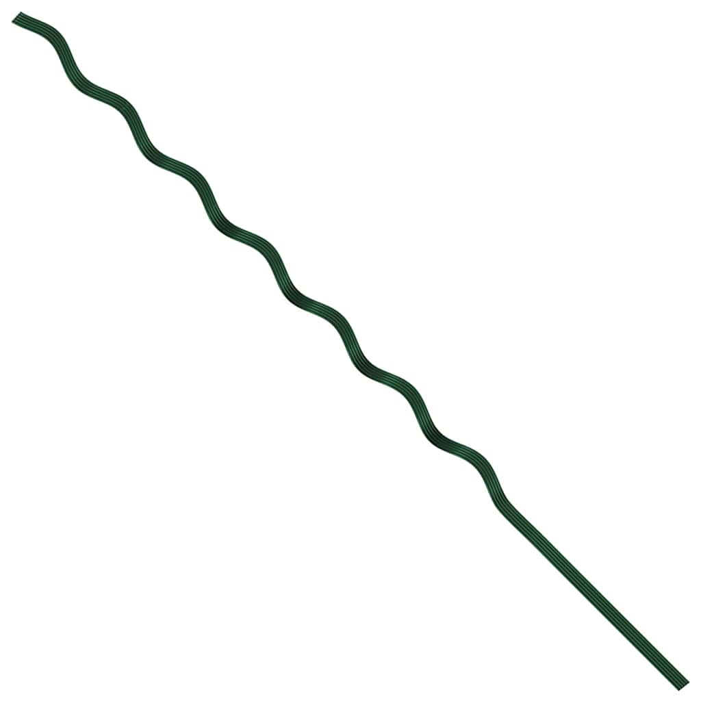 vidaXL Wsparcie roślin 5 pcs Zielony 170 x 0,6 x 0,6 cm Stal