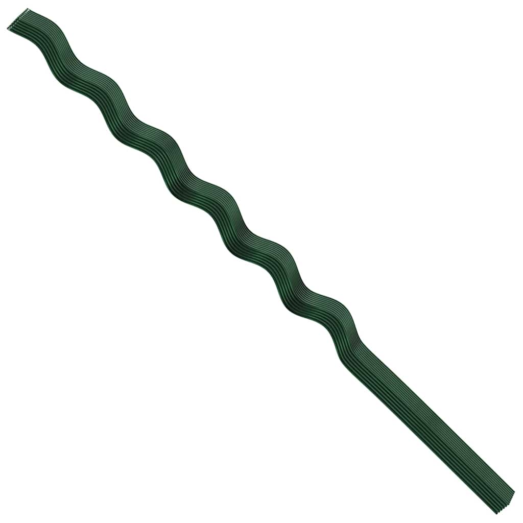 vidaXL Wsparcie roślin 50 pcs Zielony 150 x 0,6 x 0,6 cm Stal