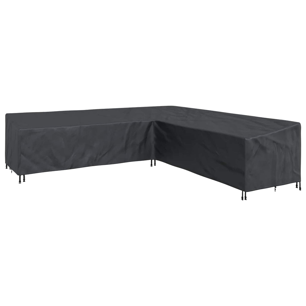 vidaXL Pokrowiec na meble Czarny 325 x 325 x 80 cm Tkanina Oxford 420D