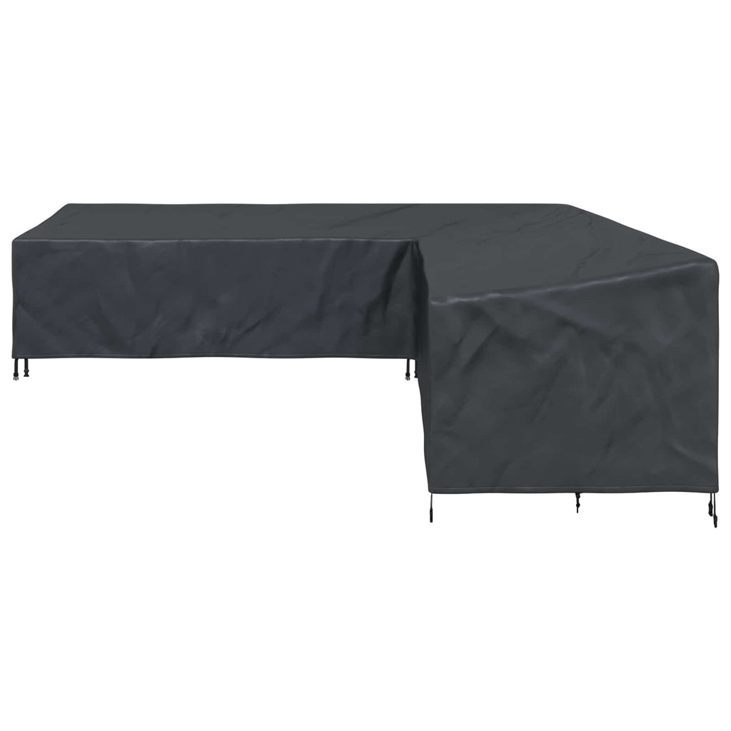 vidaXL Pokrowiec na meble Czarny 325 x 325 x 80 cm Tkanina Oxford 420D