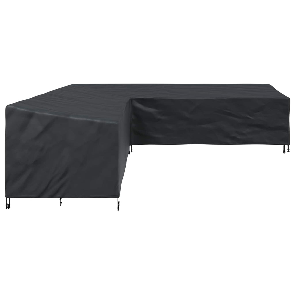 vidaXL Pokrowiec na meble Czarny 325 x 325 x 80 cm Tkanina Oxford 420D