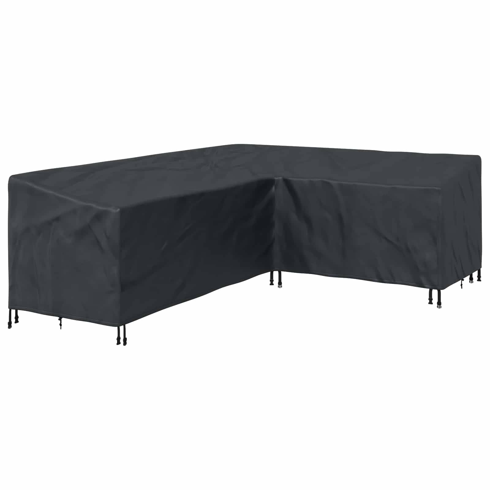 vidaXL Pokrowiec na meble Czarny 250 x 180 x 80 cm Tkanina Oxford 210D