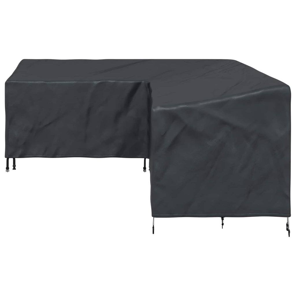 vidaXL Pokrowiec na meble Czarny 250 x 180 x 80 cm Tkanina Oxford 210D