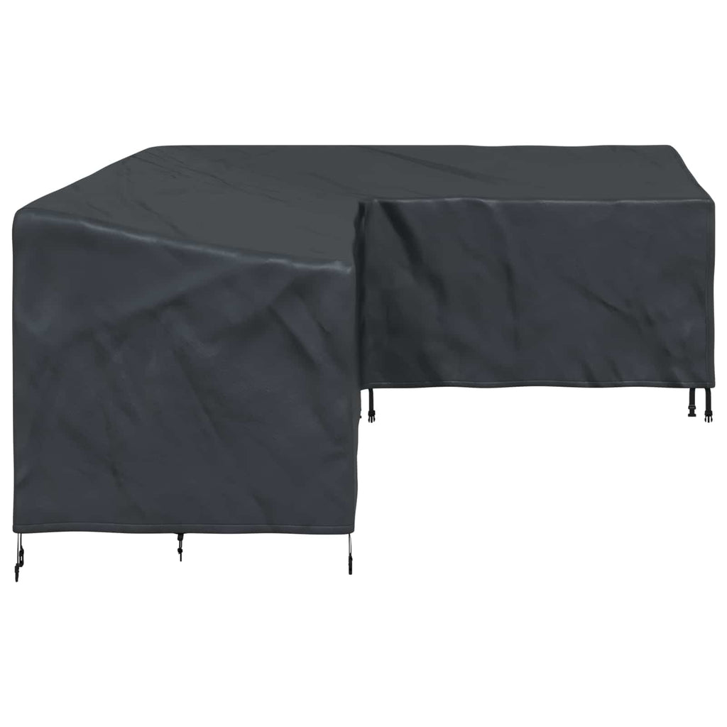 vidaXL Pokrowiec na meble Czarny 260 x 210 x 80 cm Tkanina Oxford 210D