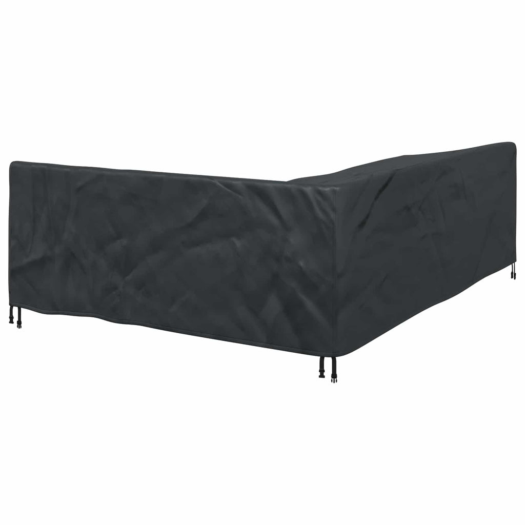 vidaXL Pokrowiec na meble Czarny 260 x 210 x 80 cm Tkanina Oxford 420D