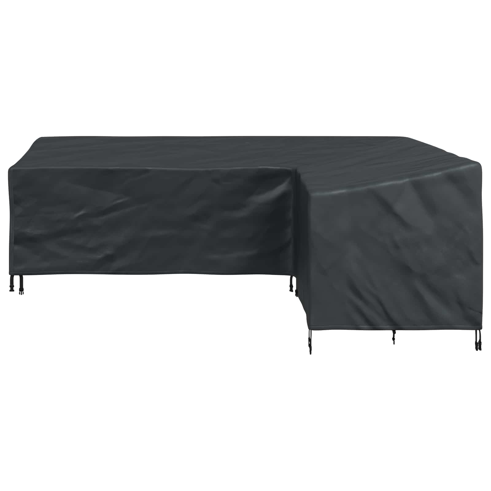 vidaXL Pokrowiec na meble Czarny 260 x 210 x 80 cm Tkanina Oxford 420D