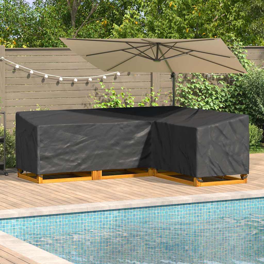 vidaXL Pokrowiec na meble 260 x 210 x 80 cm Tkanina Oxford 600D Czarny