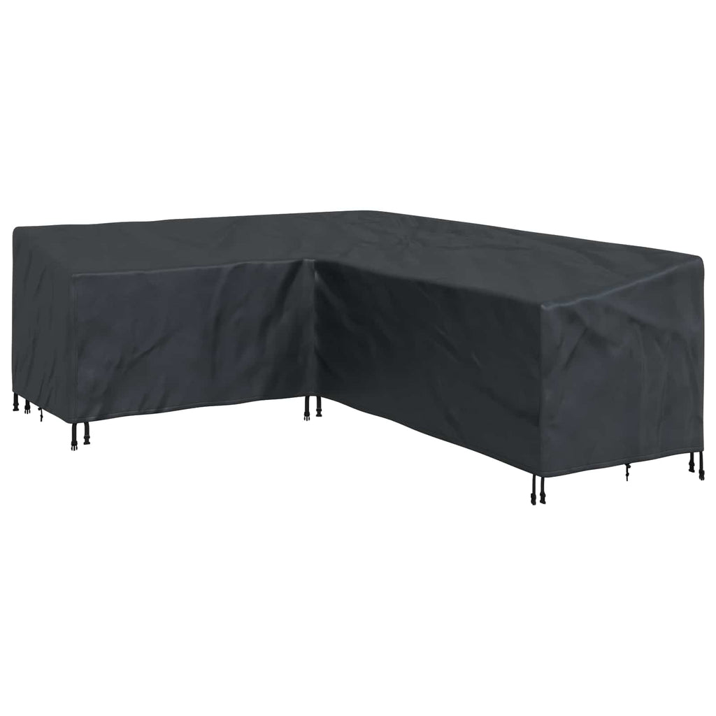 vidaXL Pokrowiec na meble Czarny 260 x 210 x 80 cm Tkanina Oxford 210D