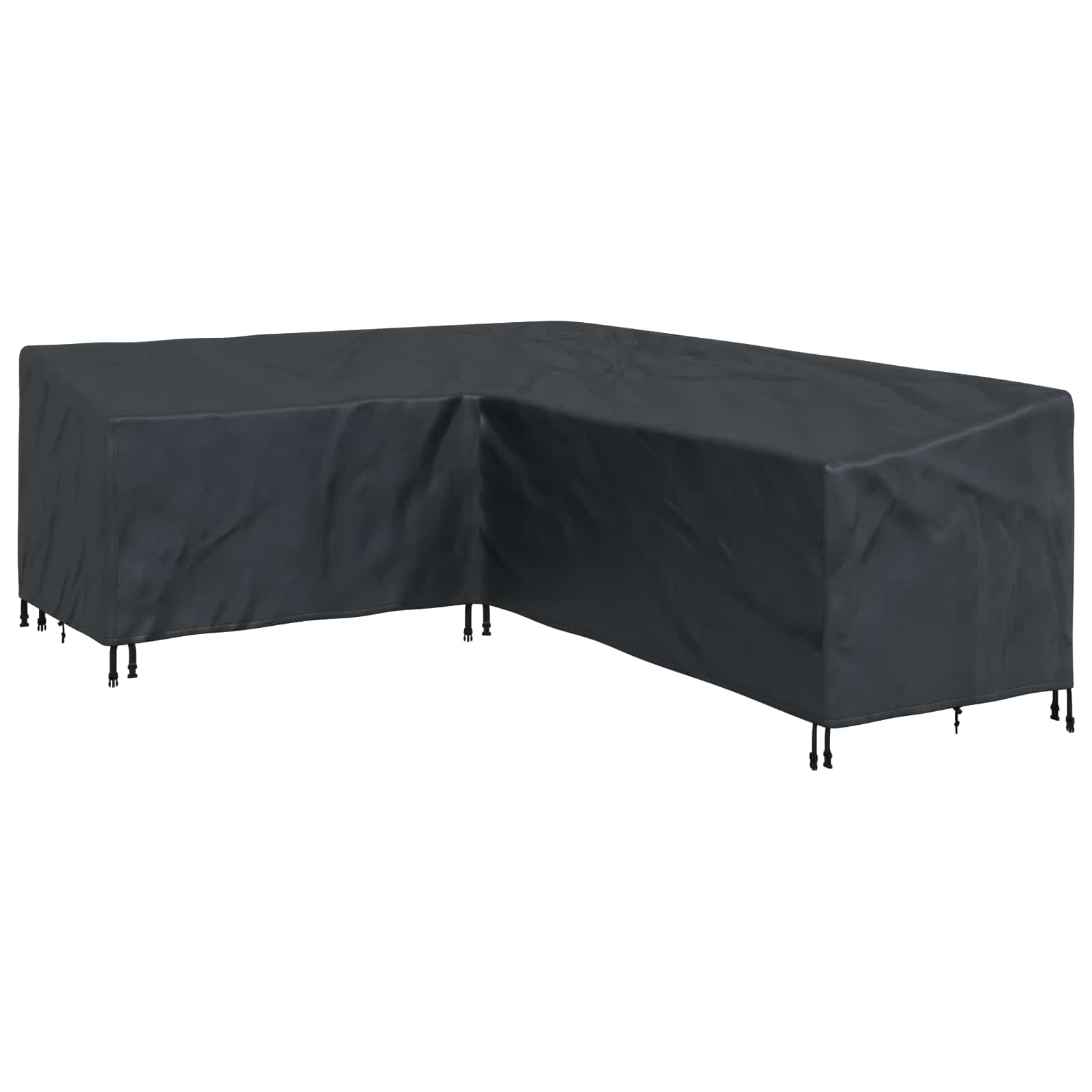 vidaXL Pokrowiec na meble Czarny 260 x 210 x 80 cm Tkanina Oxford 210D