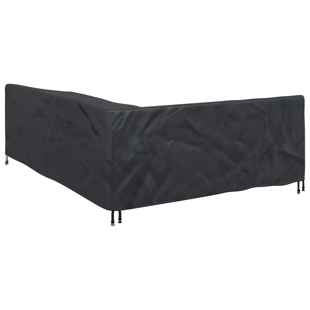 vidaXL Pokrowiec na meble Czarny 260 x 210 x 80 cm Tkanina Oxford 210D