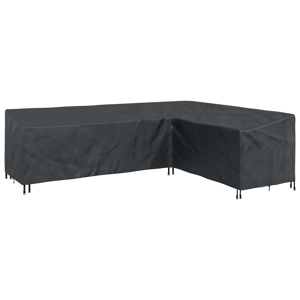 vidaXL Pokrowiec na meble Czarny 286 x 222 x 80 cm Tkanina Oxford 210D