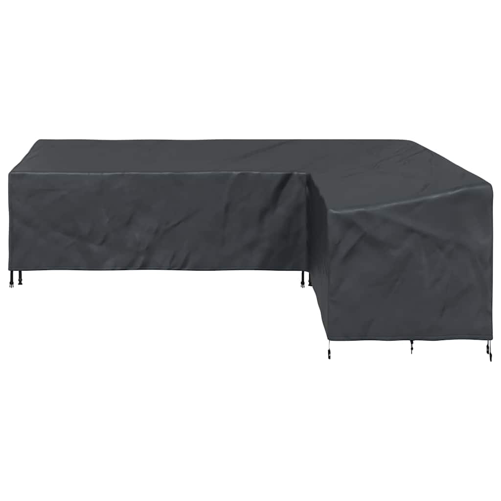 vidaXL Pokrowiec na meble Czarny 286 x 222 x 80 cm Tkanina Oxford 210D